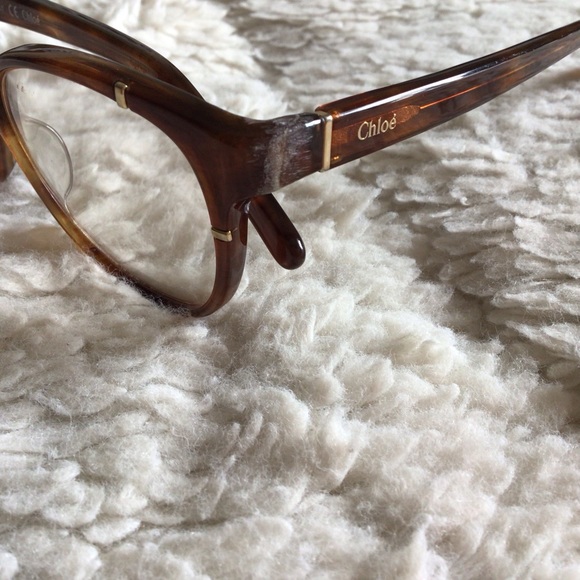 Chloe Eyewear Eyeglasses CE2612 282 Cateye Tortoise Frame - Damaged/Repaired - Picture 2 of 16
